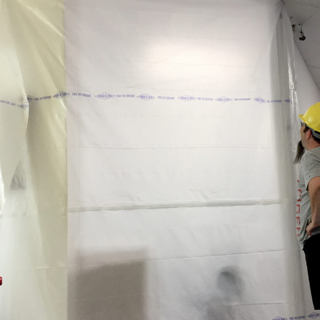 6 Mil Dura Skrim® Fire Retardant Reinforced Plastic Sheeting - Image 4
