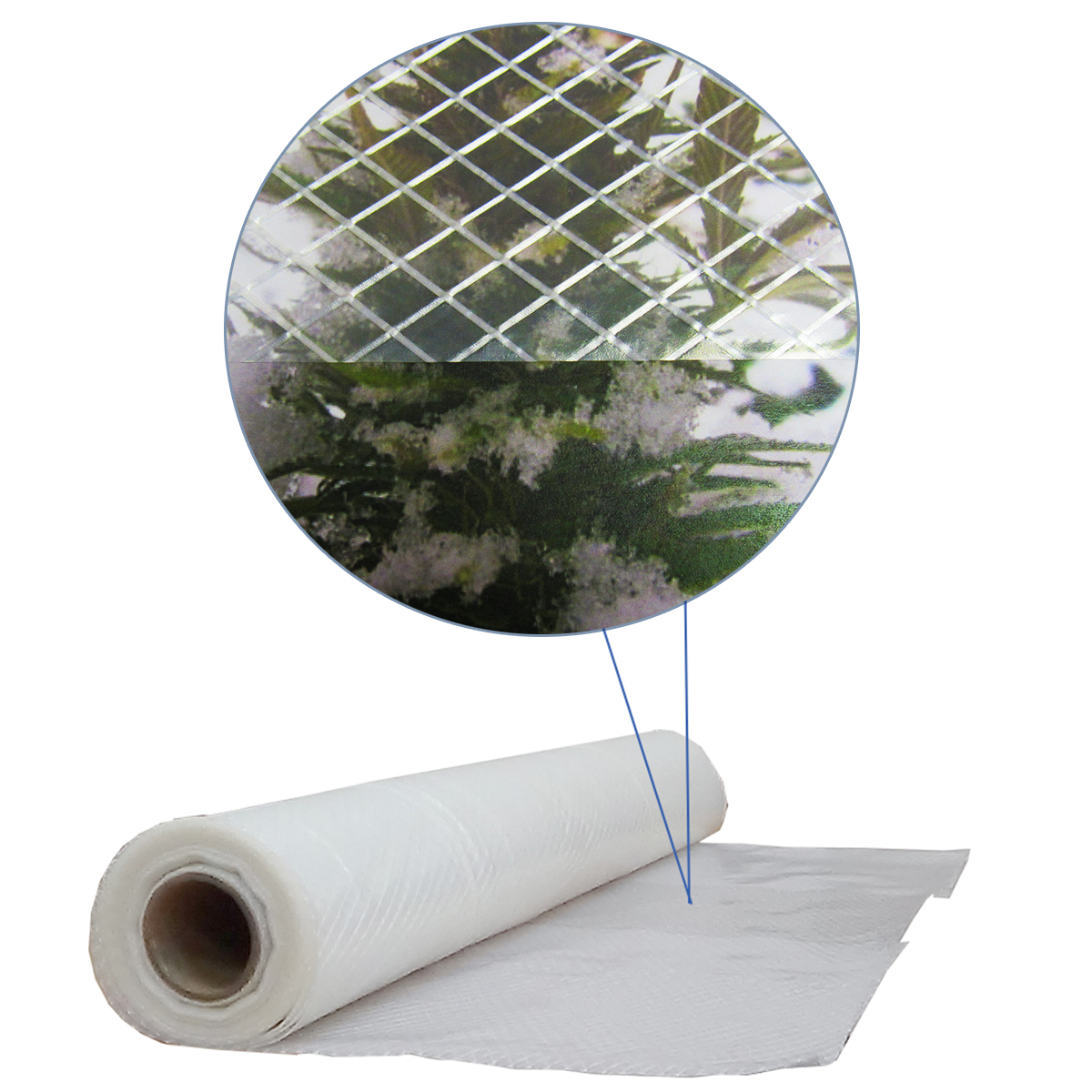 String Reinforced Dura-Skrim Clear Poly Plastic Sheeting 12' x 100' 6 Mil 