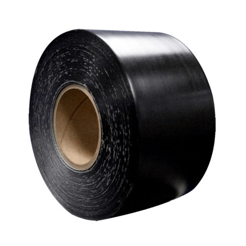 Black polymer tape with instant bond for long-term durability
