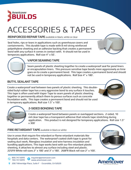 Crawl Space Encapsulation Product Accessories Line Card
