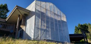 weather enclosure plastic sheeting for house renovation