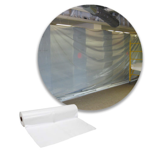 4 Mil White Fire Retardant Plastic Sheeting