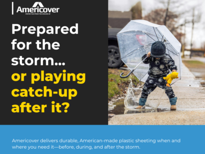 Plastic Sheeting for Storm Prep and Recovery