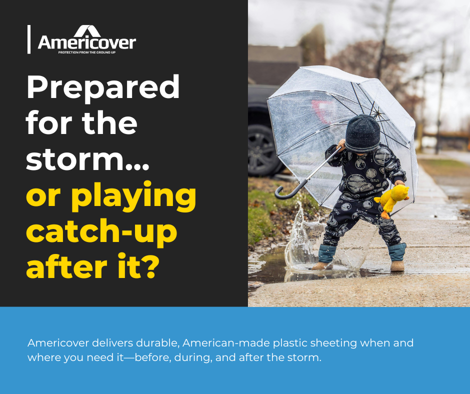 Plastic Sheeting for Storm Prep and Recovery