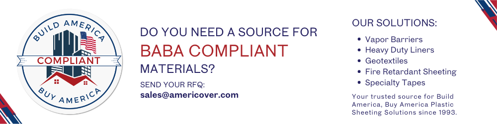 Shop for vapor barriers, pond liners, and plastic sheeting made in USA