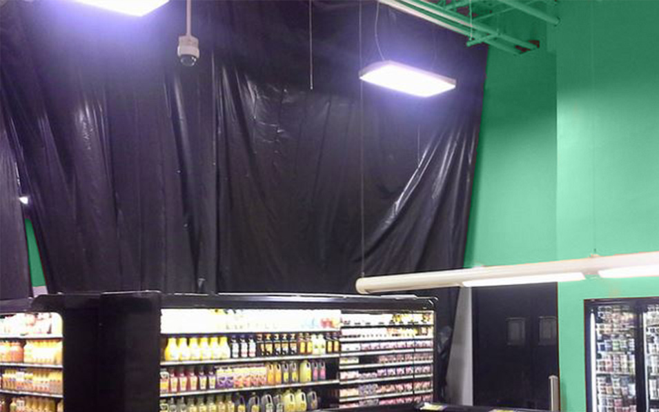 4 & 8 mil black poly sheeting