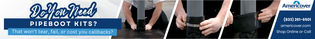 Save time with REP Self Adhesive Pipe Boot Kits
