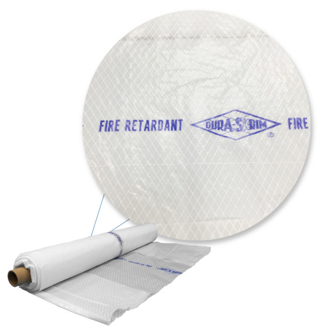 6 Mil Dura-Skrim® Fire Retardant Reinforced Plastic Sheeting