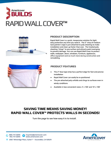 Dust Containment - Rapid Wall Cover