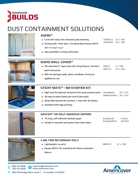 Dust Containment Solutions - Browse Dust Containment Products
