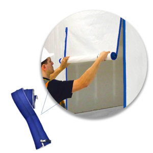 plastic door zipper