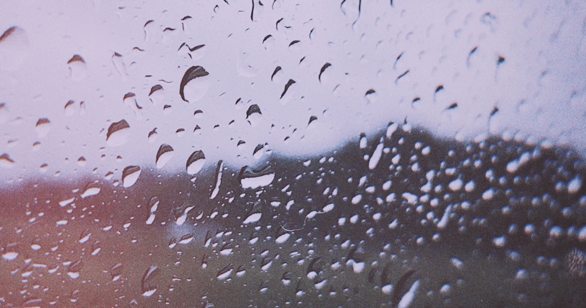 Vapor Barrier with rain on it.
