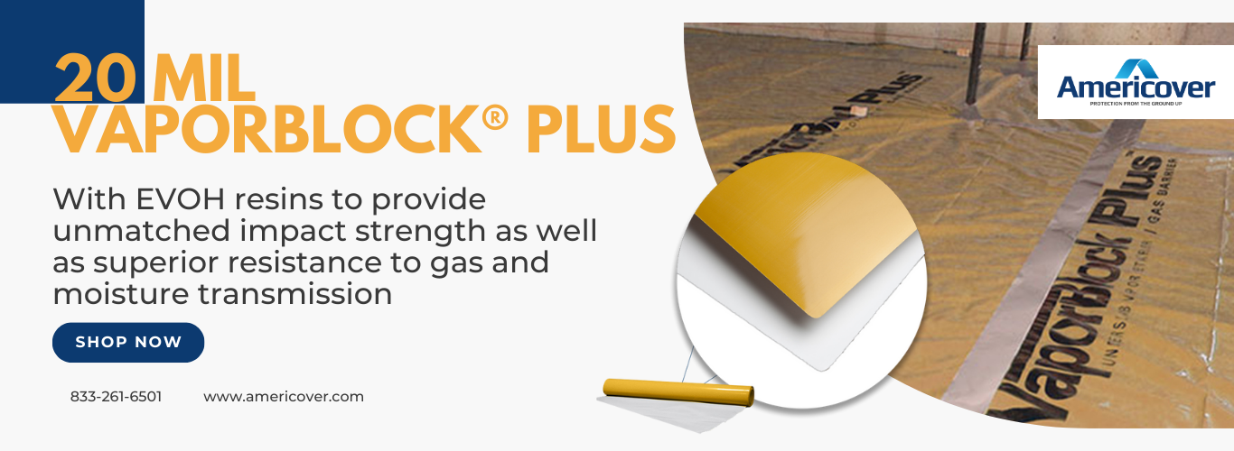 VaporBlock Plus Radon Mitigation Crawl Space Vapor Barrier