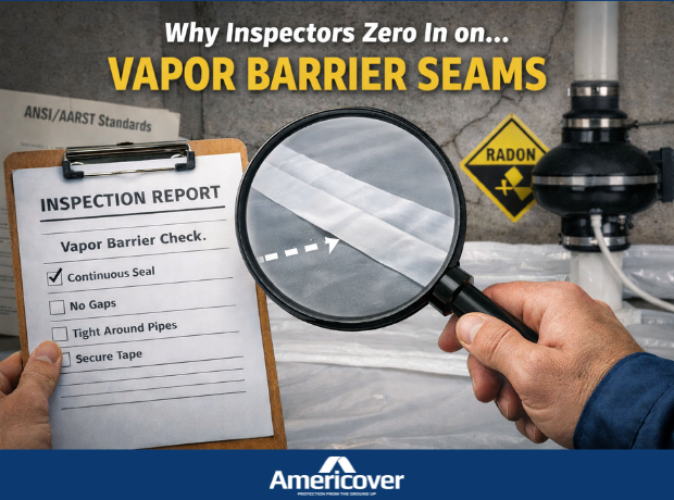 Buy a tape that don't fail radon seam sealing inspection