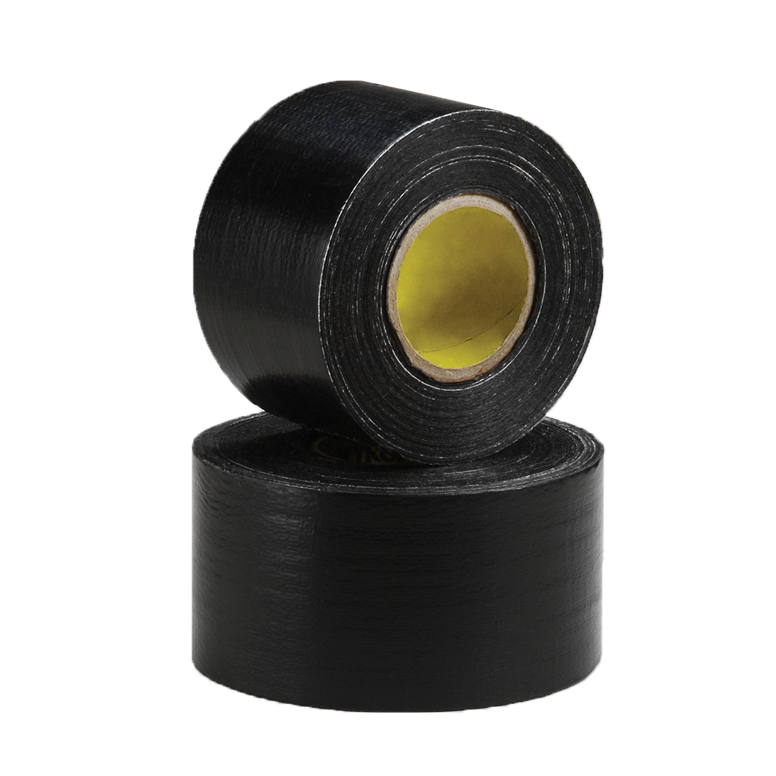 268FR 2"x100' Black Polyethylene Coated Cloth Fire Retardant Duct Tape,Black