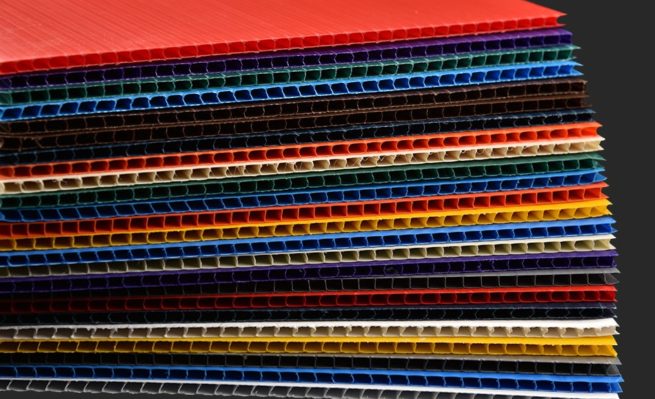 Colored Corrugated Plastic Boards