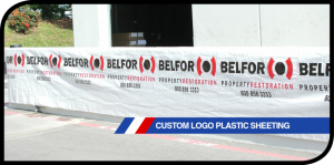 Custom Logo Plastic Sheeting