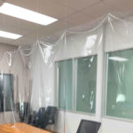 Protective barrier hanging system
