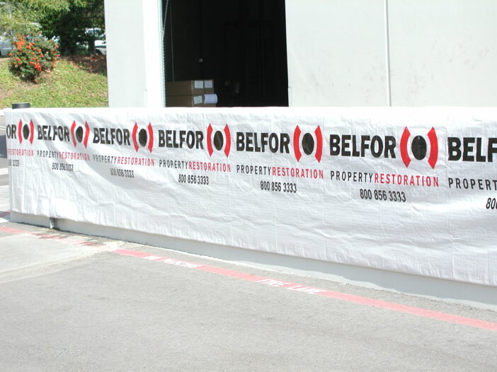 custom logo string reinforced plastic sheeting